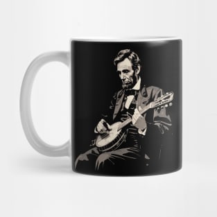 Abraham Lincoln Banjo Player Funny Founding Fathers Mug